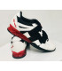 Buty do podnoszenia ciężarów biało-czerwone WL9501R-P