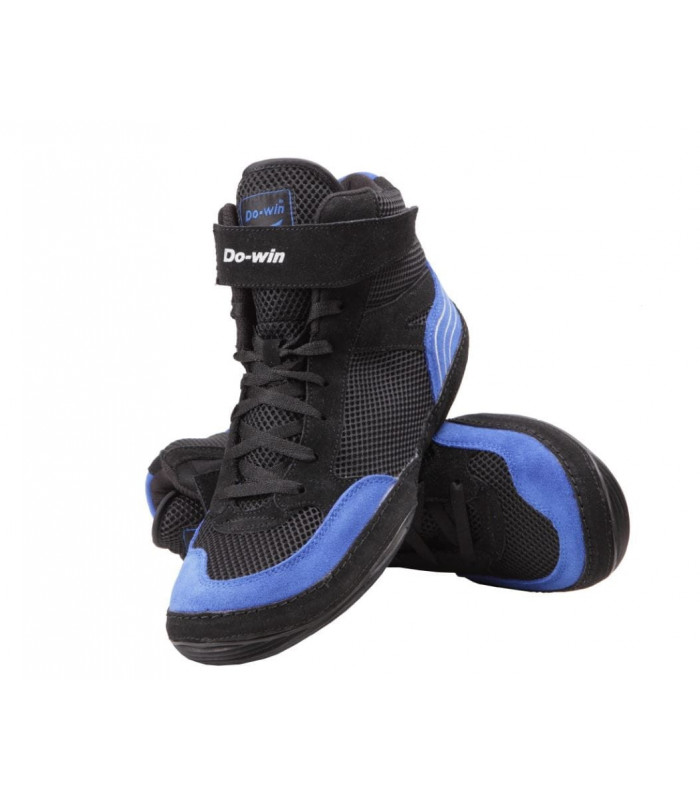 Buty zapaśnicze czarno-niebieskie J6611A
